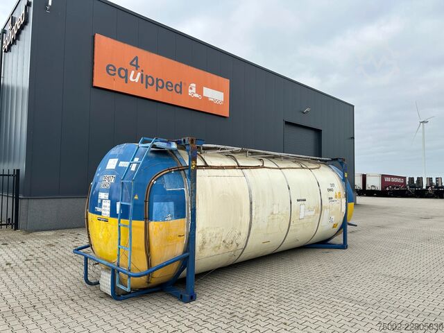 Tankcontainer Van Hool 34.600L / 1-comp. + baffles / 20FT swapbody / U...