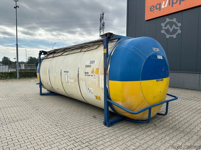 Tankcontainer Van Hool 34.600L / 1-comp. + baffles / 20FT swapbody / U...