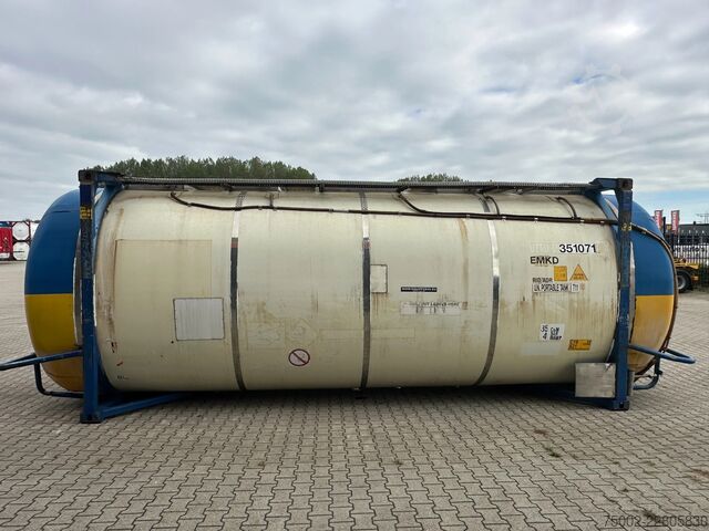 Tankcontainer Van Hool 34.600L / 1-comp. + baffles / 20FT swapbody / U...