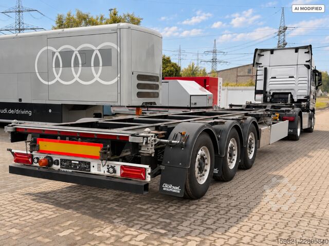Swap body semitrailer Goebel Containerchassis 10|20|30|40 Lenkachse