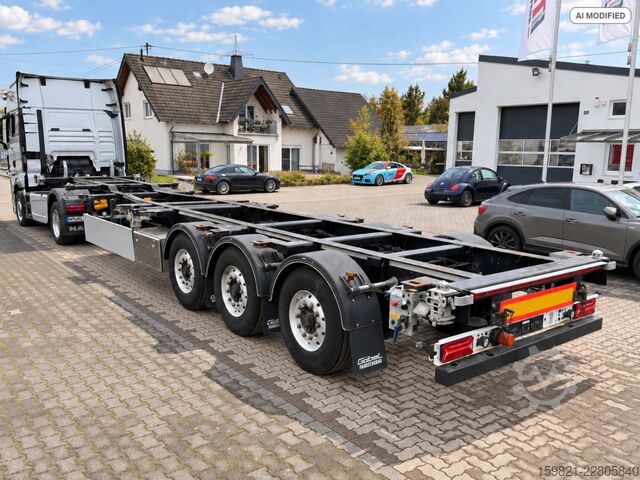 Swap body semitrailer Goebel Containerchassis 10|20|30|40 Lenkachse