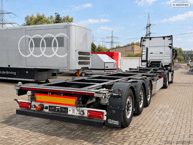 Swap body semitrailer Goebel Containerchassis 10|20|30|40 Lenkachse