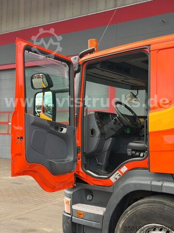 Abrollkipper SCANIA R 380 HIAB-Ladekran und ARK, Liftachsen 2+4