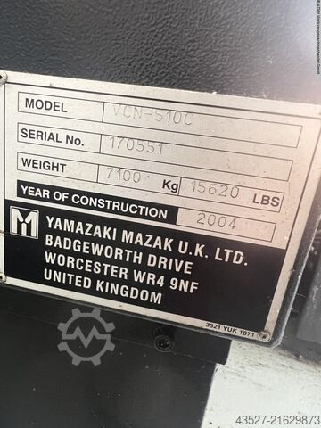 Bearbeitungszentrum - Vertikal MAZAK NEXUS VCN-510C
