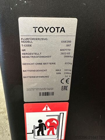 Niederhubkommissionierer Toyota OSE 250 - 266 Stunden !!!!