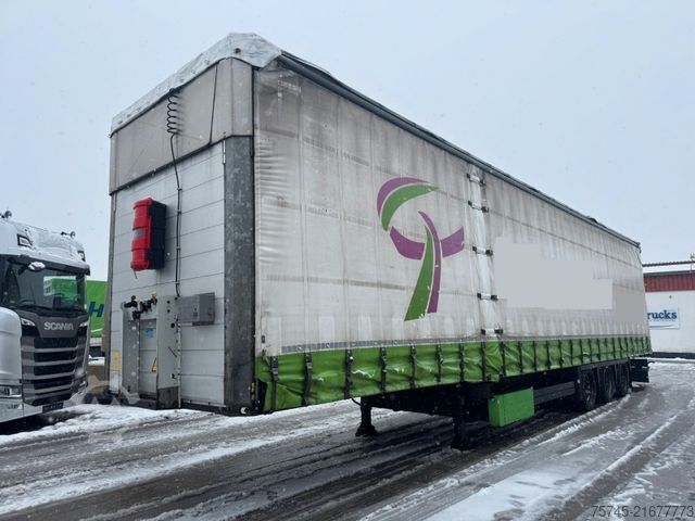 Open semitrailer with tarp SCHMITZ CARGOBULL SCB*S3T *  * LIFTACHSE * HUBDACH*ÜBERBREITE