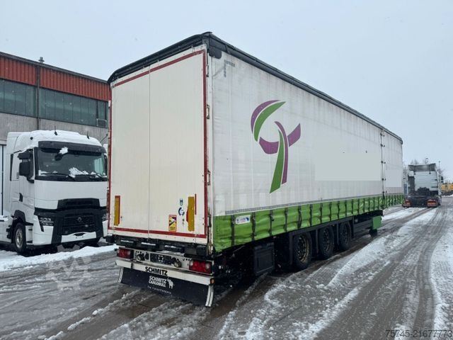 Open semitrailer with tarp SCHMITZ CARGOBULL SCB*S3T *  * LIFTACHSE * HUBDACH*ÜBERBREITE