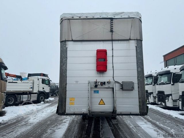 Open semitrailer with tarp SCHMITZ CARGOBULL SCB*S3T *  * LIFTACHSE * HUBDACH*ÜBERBREITE