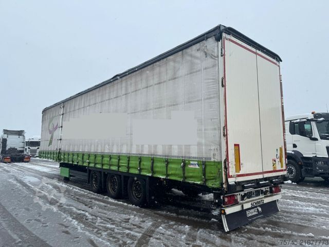Open semitrailer with tarp SCHMITZ CARGOBULL SCB*S3T *  * LIFTACHSE * HUBDACH*ÜBERBREITE