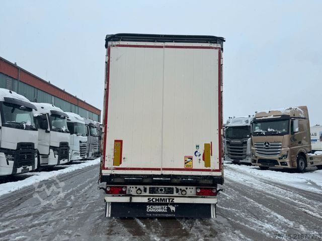 Open semitrailer with tarp SCHMITZ CARGOBULL SCB*S3T *  * LIFTACHSE * HUBDACH*ÜBERBREITE