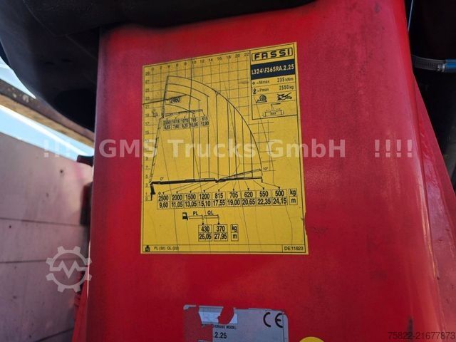 Autokran MAN TGS 35.460 / 8X4 / 28m Kran Fassi 365 + Flyjib