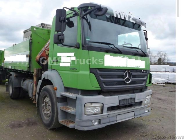 Kipper LKW MERCEDES-BENZ Axor 1829 / E5 / ALU Kipper / Atlas Kran