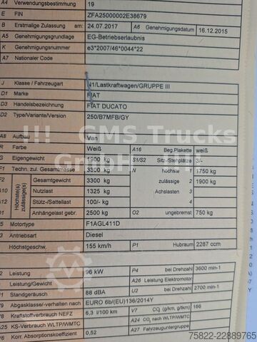 Kastenwagen FIAT Ducato Multijet 130 / wenig Km / load 1400kg