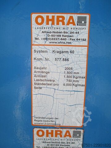 Cantilever rack OHRA K60 (3559)