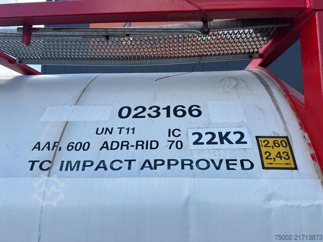 Tank container Trencor Containers 20FT ISO 25.000L T11 ADR until 03/2027