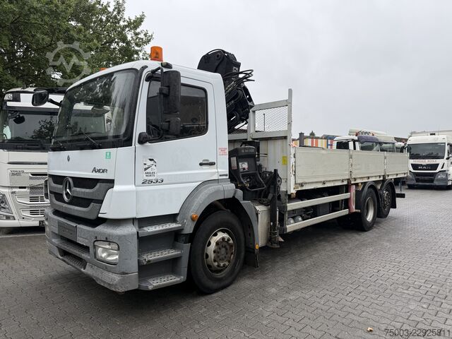 Truck mounted crane Mercedes-Benz Axor 2533 6X2 Kran Hiab 144-2