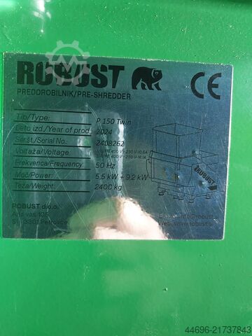 Wood shredder - pallet crushing line ROBUST P150 Twin - pallet crushing line