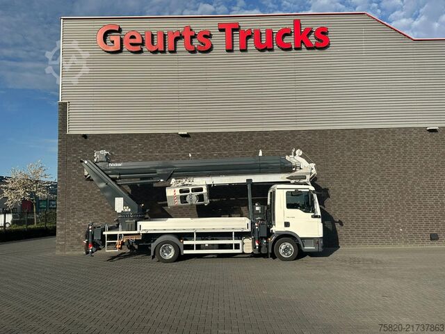 Crane truck MAN TGL 7.180 4X2 BB BOCKER AK37/4000 + JIB MONTAGE...