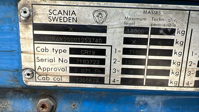 Standard tractor Scania 114 - 380 (FOR PARTS / ENGINE GEARBOX RUNNING /...