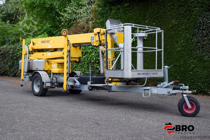 Trailer-mounted aerial work platform + Self-propelled Ommelift 1830 EBZX Aanhangerhoogwerker