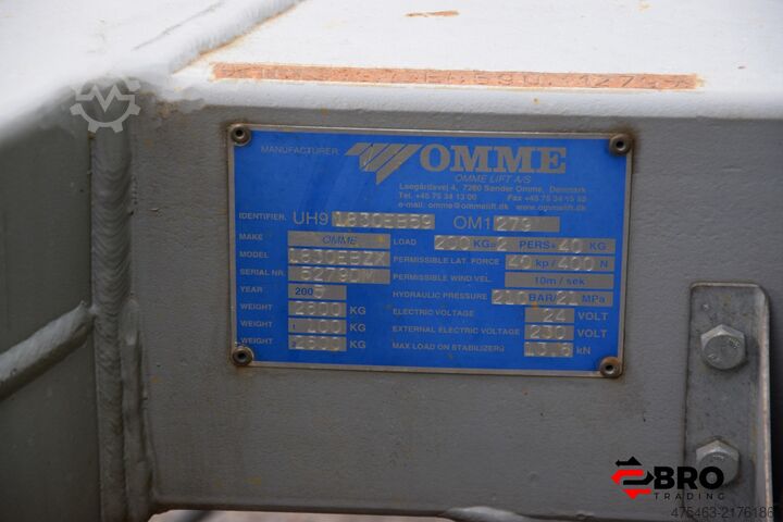 Trailer-mounted aerial work platform + Self-propelled Ommelift 1830 EBZX Aanhangerhoogwerker