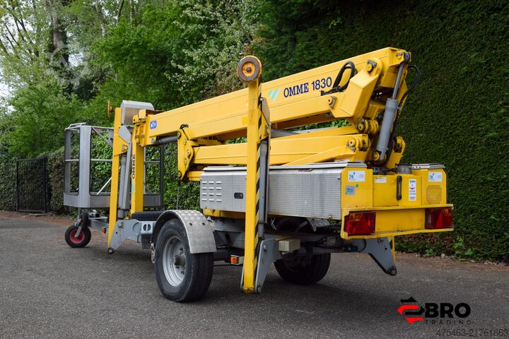 Trailer-mounted aerial work platform + Self-propelled Ommelift 1830 EBZX Aanhangerhoogwerker