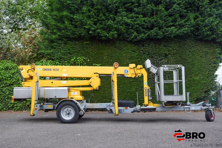Trailer-mounted aerial work platform + Self-propelled Ommelift 1830 EBZX Aanhangerhoogwerker