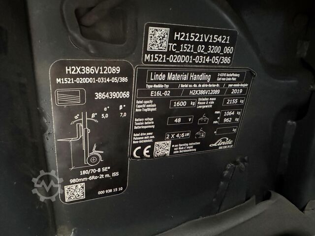21/2021 Service + UVV 09/2027 15.008 Stu Linde E16L