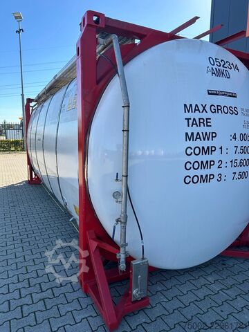 Tank container Van Hool 20FT SWAP BODY / 30.600L / 3 comp (7.500L + 15...