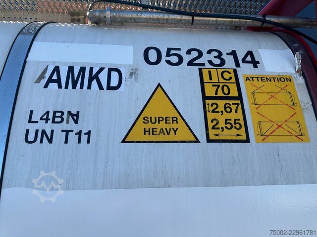Tank container Van Hool 20FT SWAP BODY / 30.600L / 3 comp (7.500L + 15...