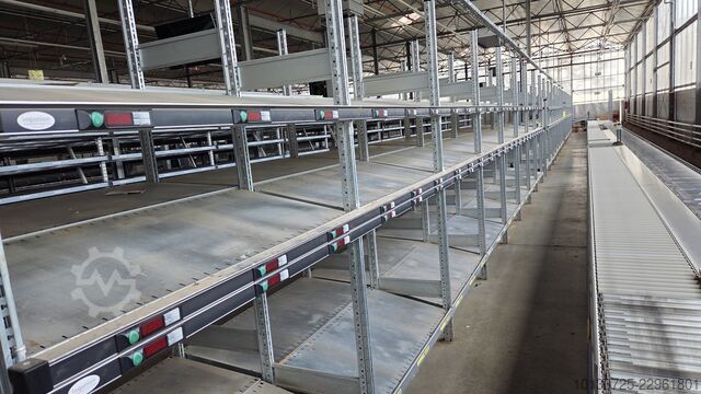 Shelf rack with inclined shelf SSI Schäfer R3000