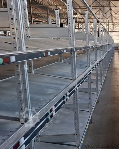 Shelf rack with inclined shelf SSI Schäfer R3000