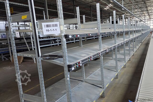 Shelf rack with inclined shelf SSI Schäfer R3000