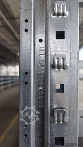 Shelf rack with inclined shelf SSI Schäfer R3000
