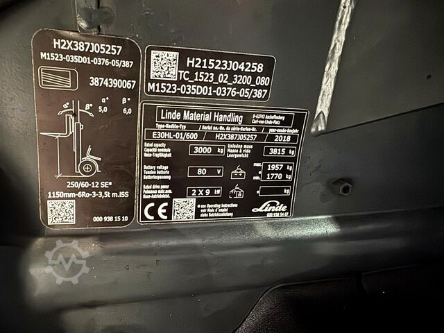 48/2022 Service + UVV 04/2027  10.778 St Linde E30HL