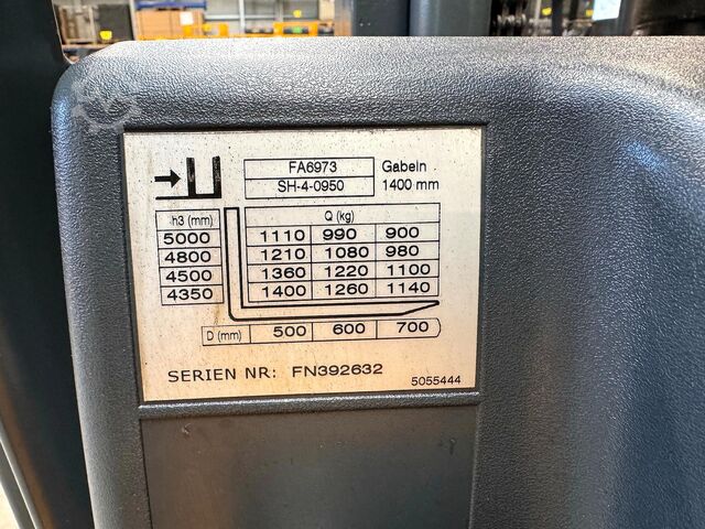 03/2024 serviced + UVV valid until 06/2027 Jungheinrich EFG115