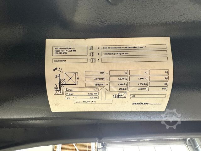 016 UVV 09/2027 6.836 Stunden Linde H20T