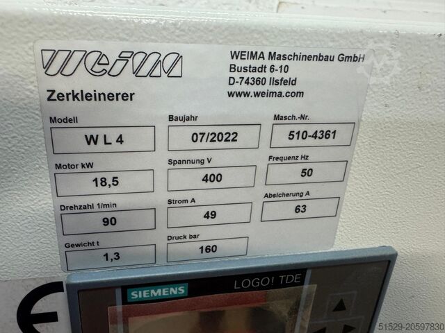 Wood chipper Weima WL4