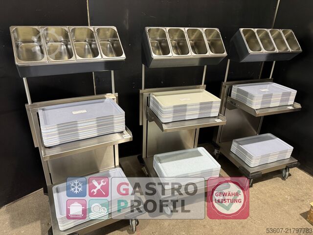 Besteck-und Tablettwagen Rieber POS-SV1/1