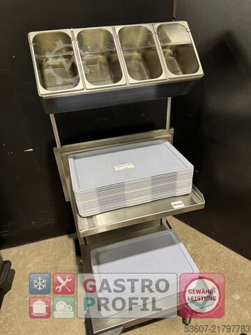 Besteck-und Tablettwagen Rieber POS-SV1/1