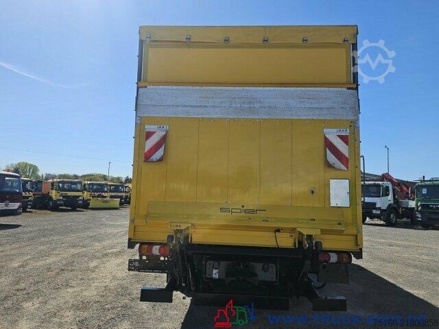 Flatbed truck with tarp Mercedes-Benz Atego 1227 Plane Spriegel LBW BÄR 1.500 Kg + AHK