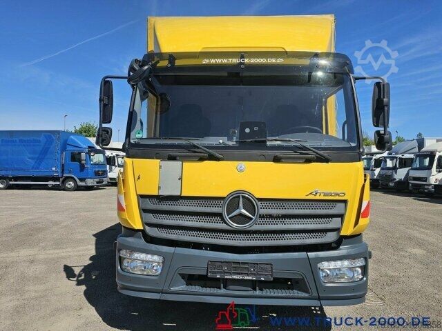 Flatbed truck with tarp Mercedes-Benz Atego 1227 Plane Spriegel LBW BÄR 1.500 Kg + AHK