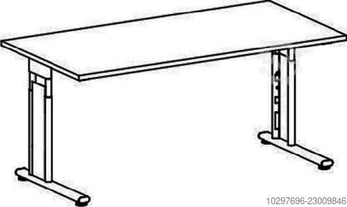 Desk Cyros H680-820 x W800 x D800 mm - 1 unit  