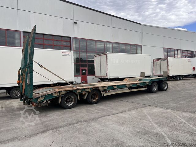 Low loader trailer Humbaur HTD 409525-4A 4 Achs Tiefladeranhänger, kein Müller Mitteltal