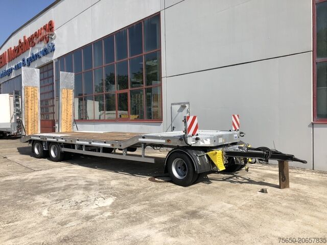 Low loader trailer Möslein T 3-6,60 VB  3 Achs Tieflader- Anhänger, Luftgefedert, Verbreiterung