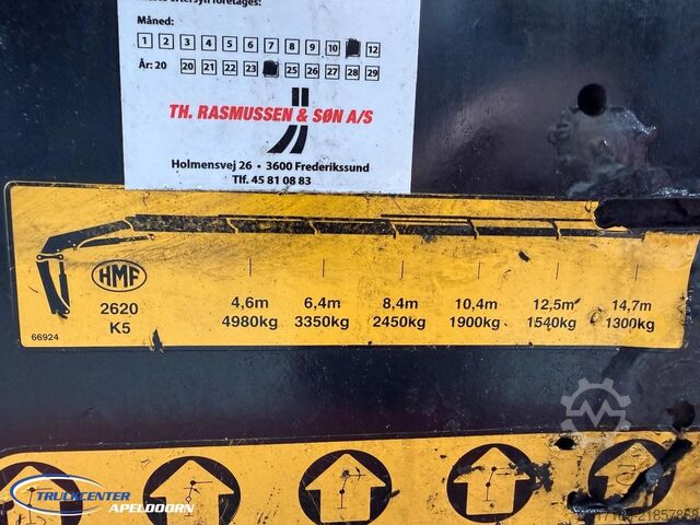 Open body Volvo FH 540 HMF 2620 K5, Stuuras