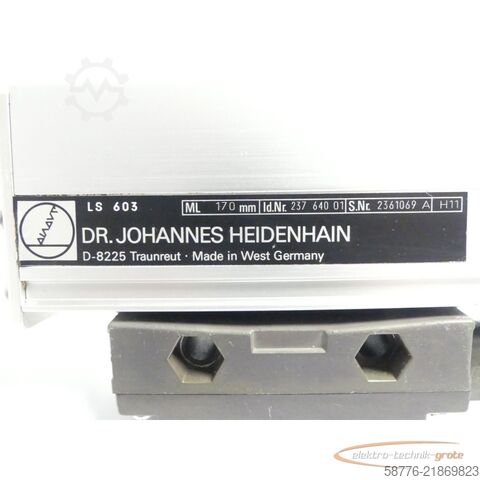 Component Heidenhain LS 603 ML 170mm ID   SN2361069A mit Lesekopf
