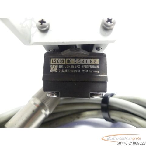 Component Heidenhain LS 603 ML 170mm ID   SN2361069A mit Lesekopf
