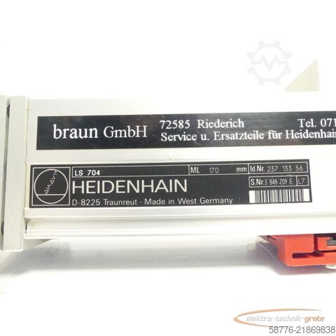 Component Heidenhain LS 704 ML 170mm 237133-56 / 237 133 56 SN: 3848709E ohne Lesekopf