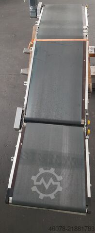 Rising falling Incline belt conveyor with... Transnorm 2980 ( 800 + 1275 + 1005 ) -700-600